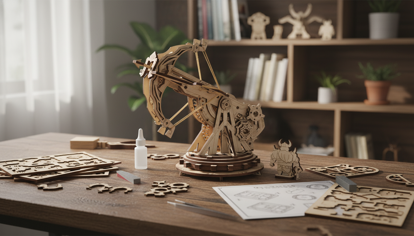 Build a Medieval Siege Engine: 3D Wooden Puzzle Kit