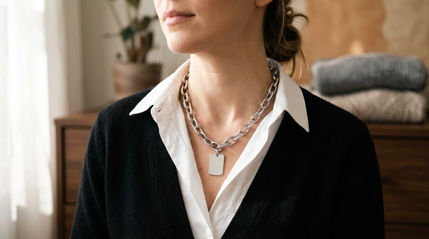 MM6 Logo-Plaque Chain Necklace: Fit, Styling & Care