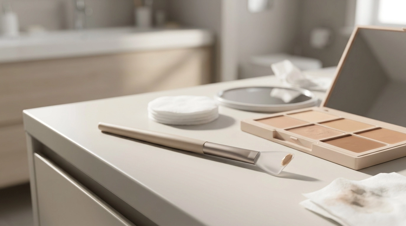 Silicone Angled Concealer & Lip Brush for Crisp Edges